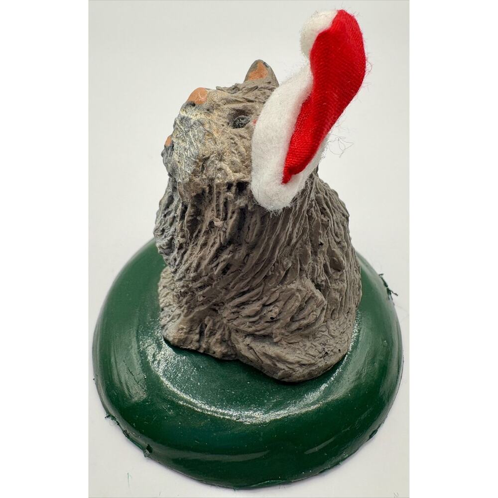 Byers Choice Carolers Cat with Santa Hat Dated 2000 - Picture 3 of 7
